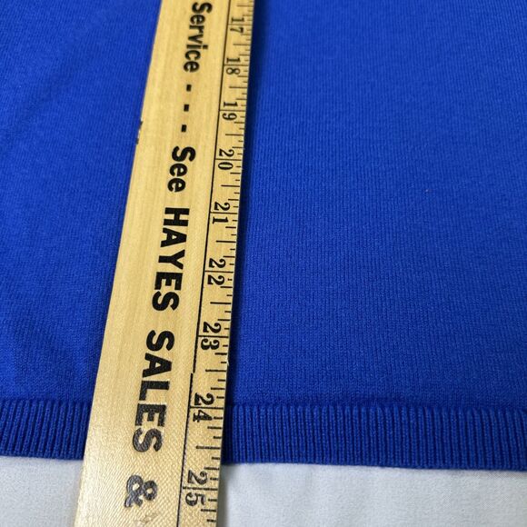 Talbots Royal Blue Round Neck Long Sleeve Lightweight Sweater w/Pocket, Size XL - Picture 7 of 10